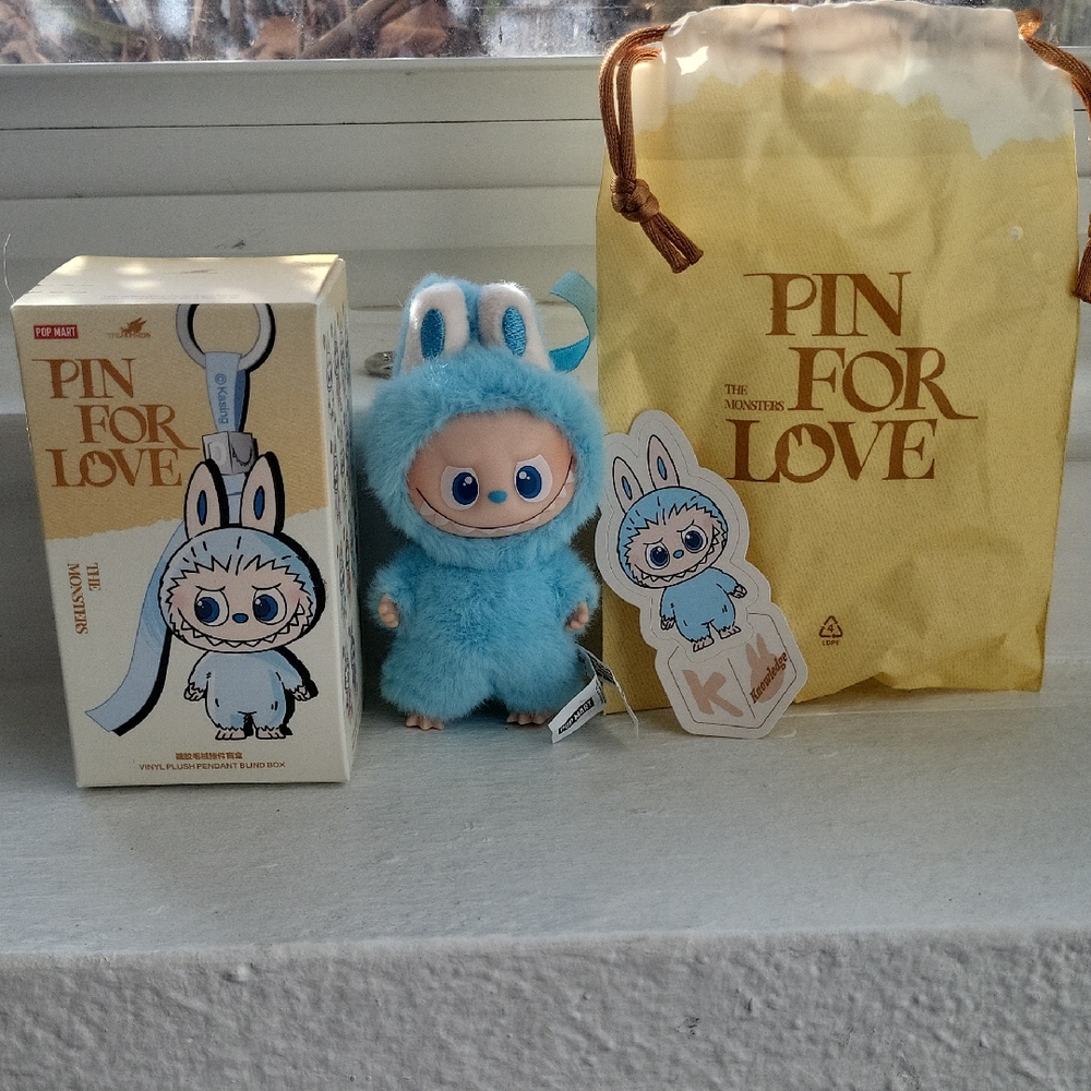 Pin For Love Blue Plush Toy